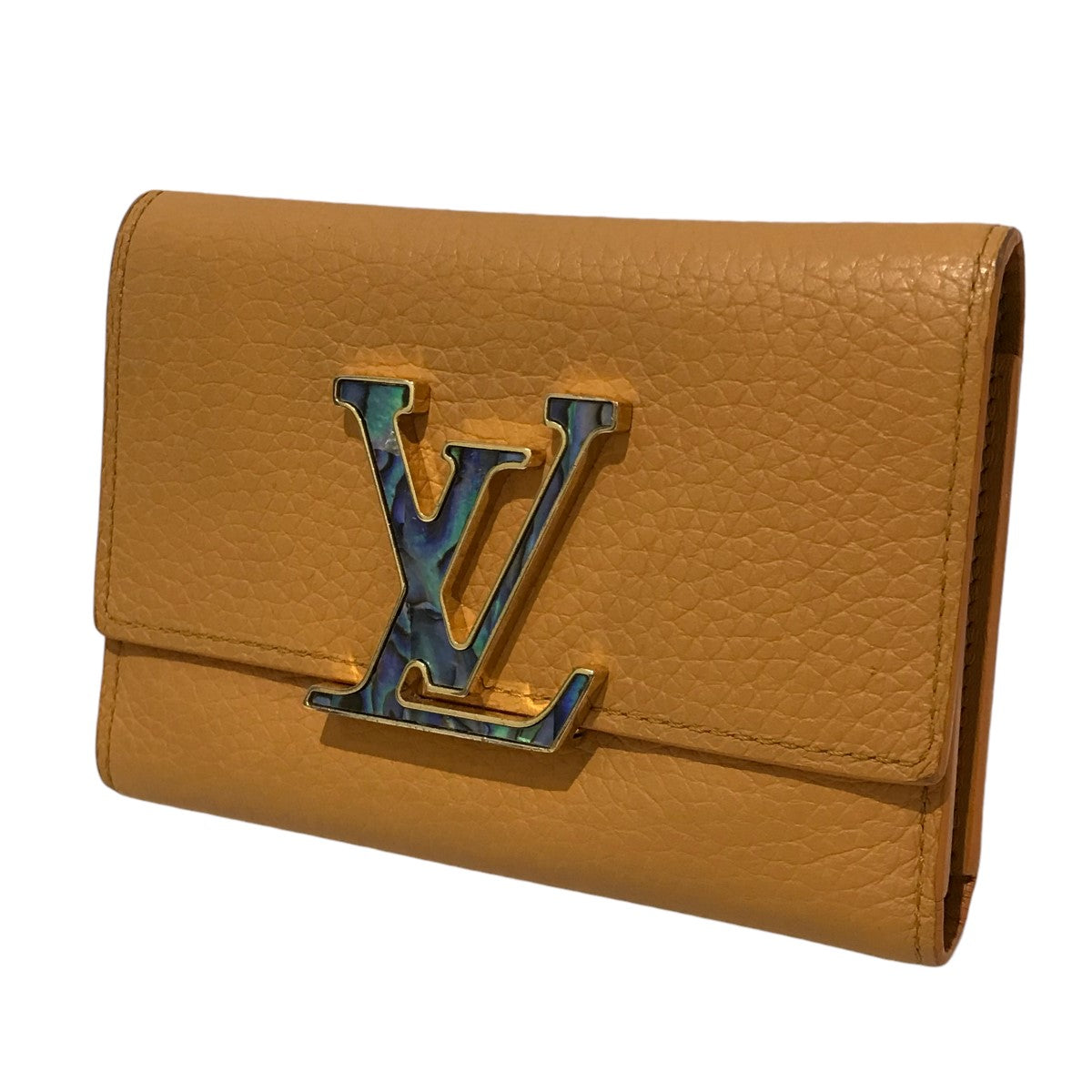 LOUIS VUITTON(ルイヴィトン) ポルトフォイユ・カプシーヌコンパクト財布 製造番号なし(RFID対応品)  オレンジ｜【公式】カインドオルオンライン ブランド古着・中古通販【kindal】