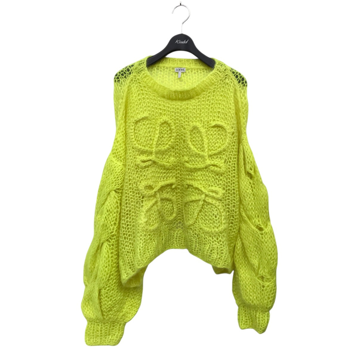 LOEWE(ロエベ) アナグラムモヘアニット イエロー サイズ XS｜【公式