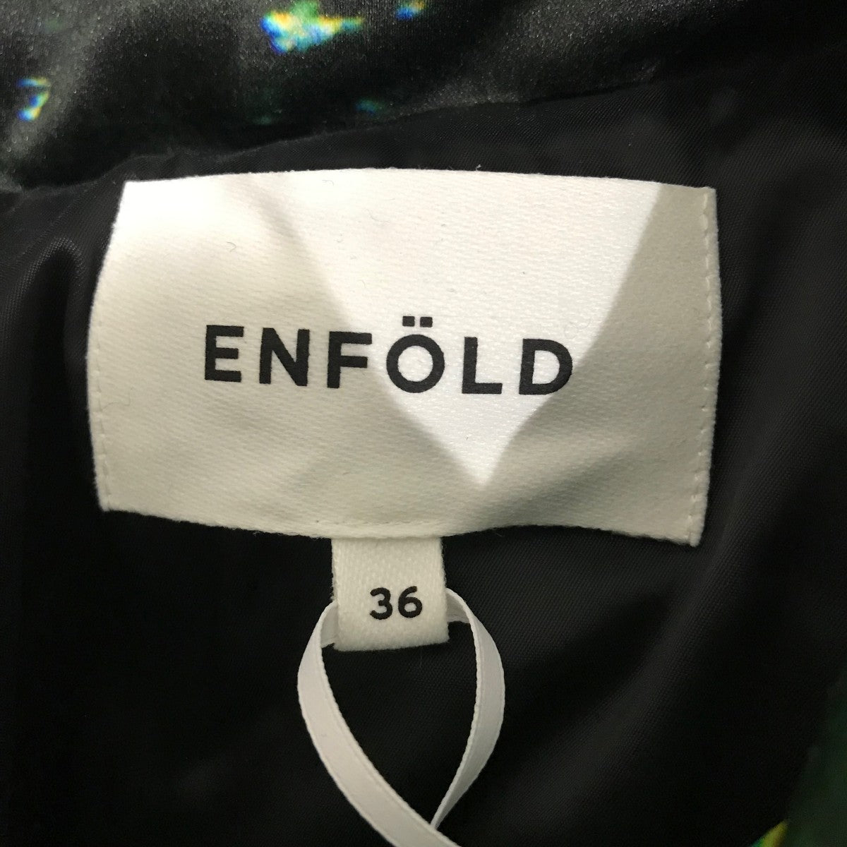 ENFOLD 【IN THE GARDEN COAT】プリントステンカラーコート300HA130-1720 古着・中古-6枚目のアイテム画像