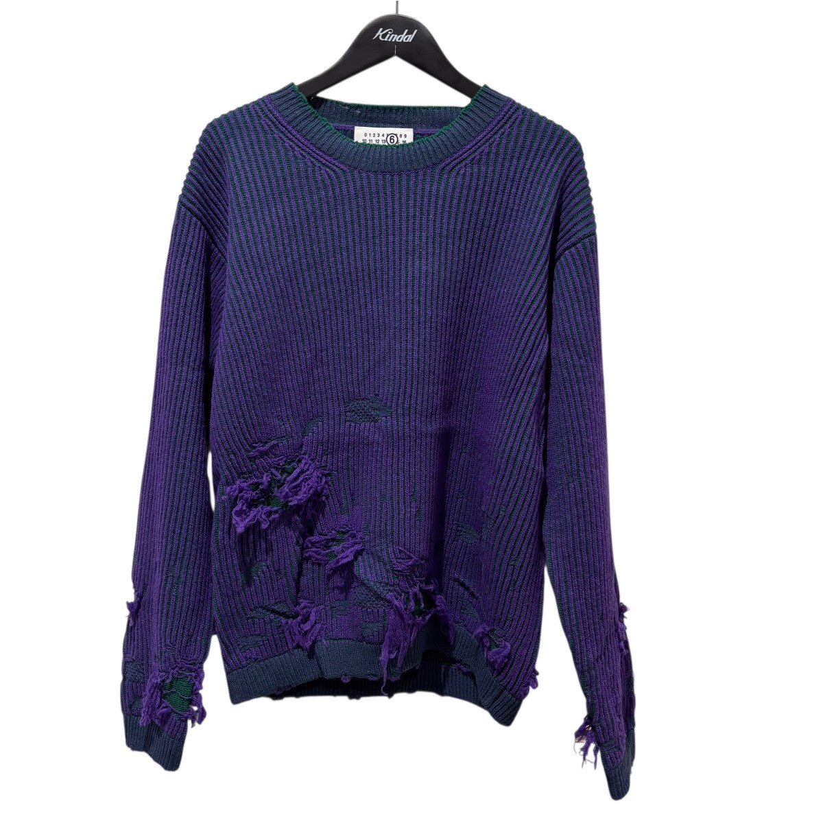 MM6 Maison Margiela(マルタンマルジェラ) 24AWダメージ加工リブニット