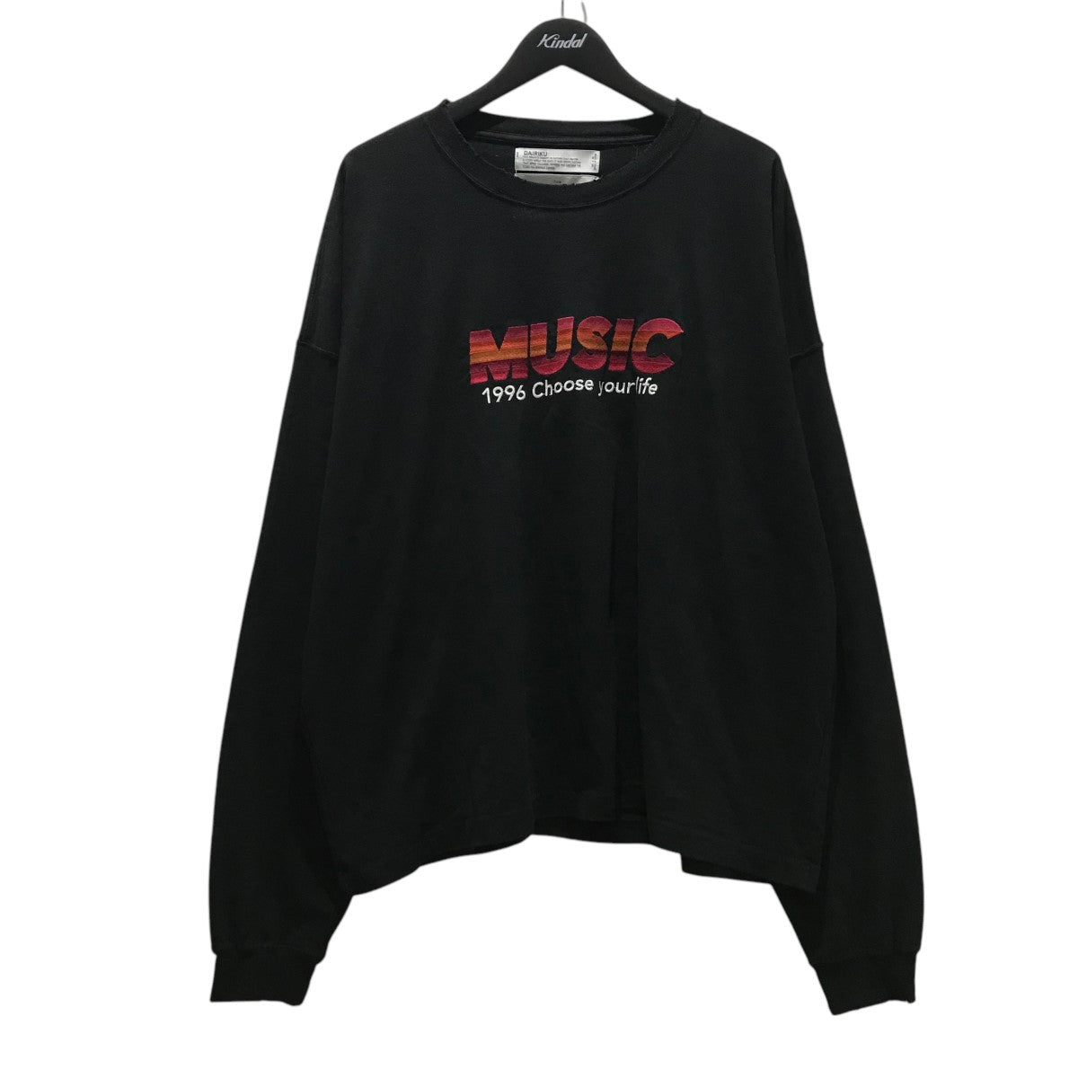 DAIRIKU 【MUSIC Tee】MUSIC Tシャツ23AW C-9 古着・中古-1枚目のアイテム画像