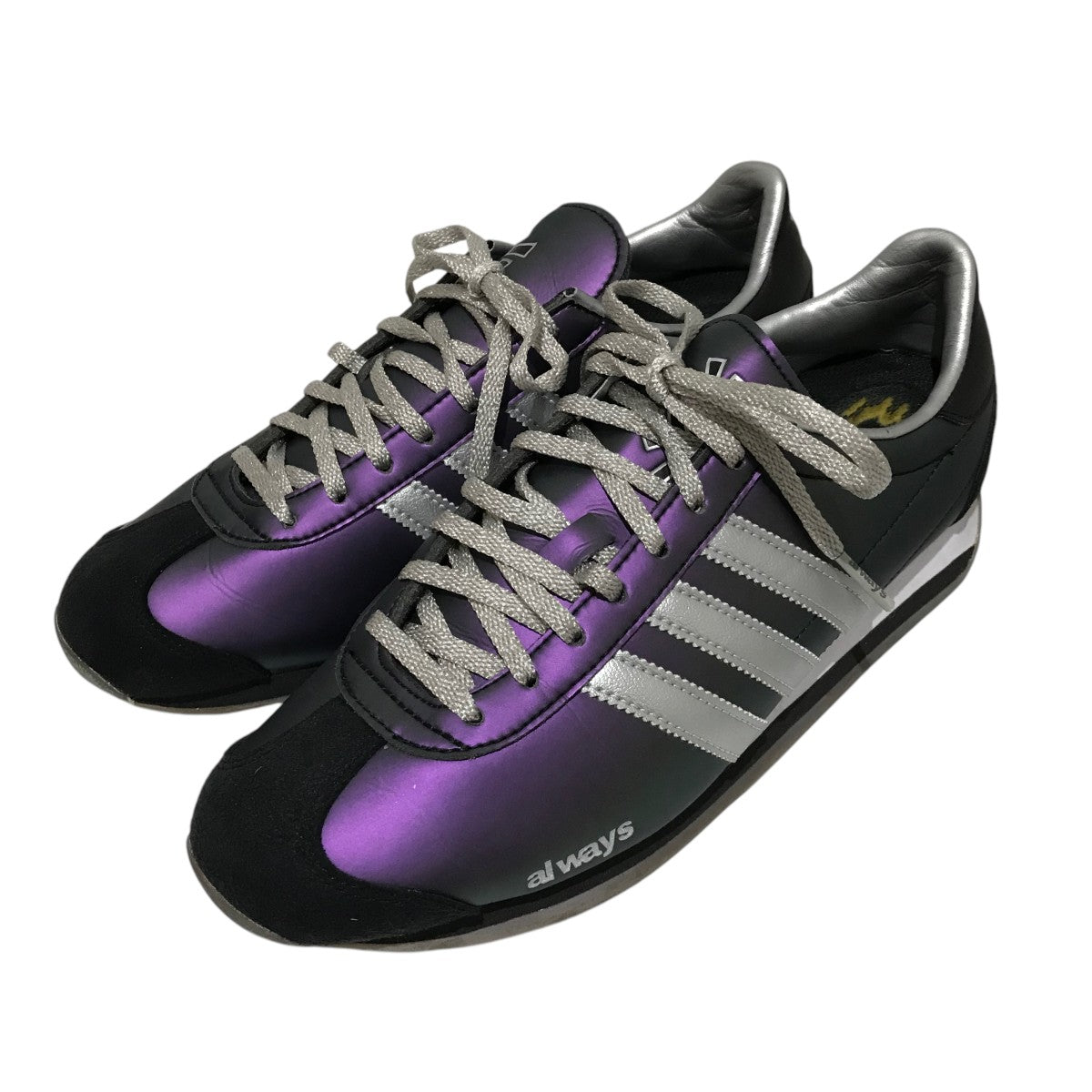 adidas×ALWAYS ローカットスニーカーJH9100 JH9100 メタリック サイズ
