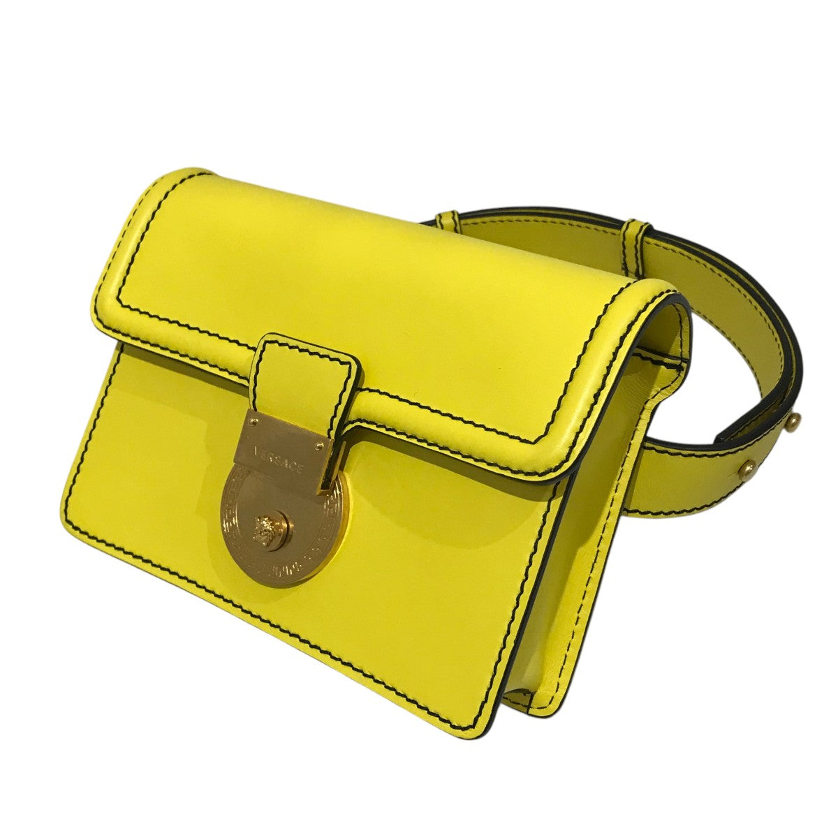 VERSACE(ヴェルサーチ) メデューサレザーバッグ イエロー｜【公式  
