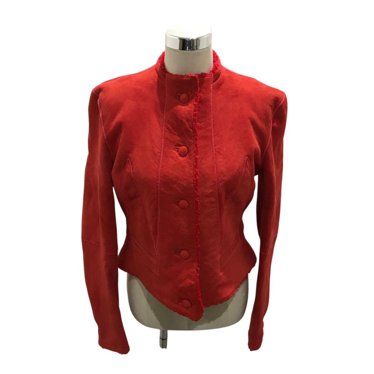 HERMES(エルメス) ムートンジャケット レッド サイズ 40｜【公式