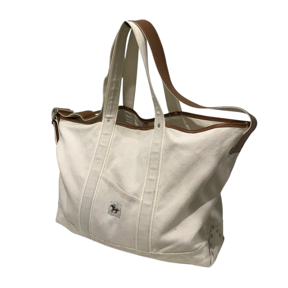 最安値【直営店限定】 NICENES ナイスネス / トートバッグ ホワイト 直営店限定】 NICENES ナイスネス / トートバッグ ホワイト（L