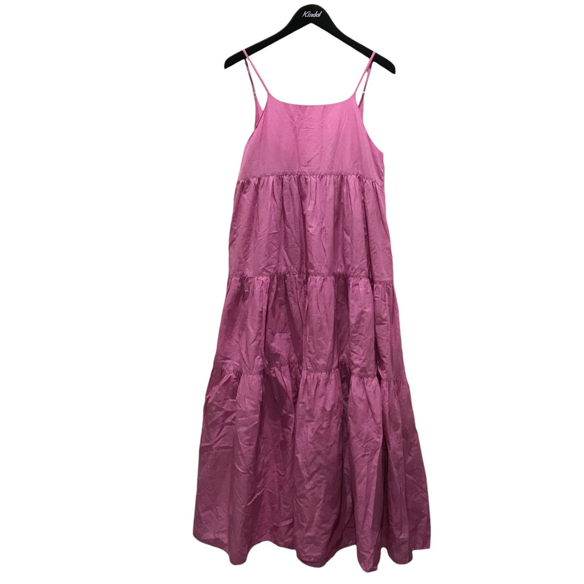 美品searoomlynnCotton VoileティアードキャミドレスMブルー 美品searoomlynnCotton VoileティアードキャミドレスMブルー