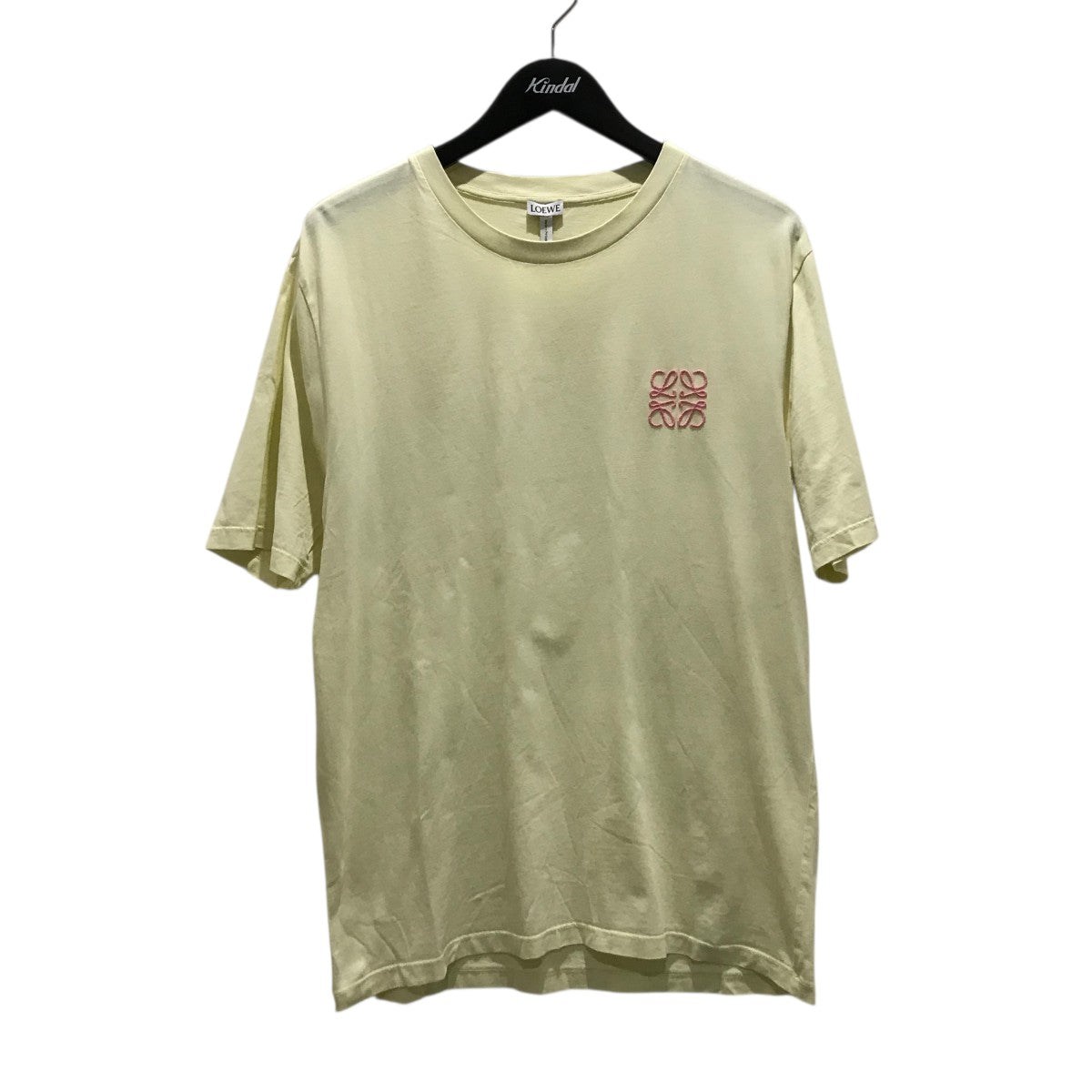 美品⭐️LOEWE オーバーサイズ半袖Tシャツ アナグラム 刺繍 イエロー M 2025年最新】loewe ロエベ アナグラム刺繍ロゴ tシャツmの人気
