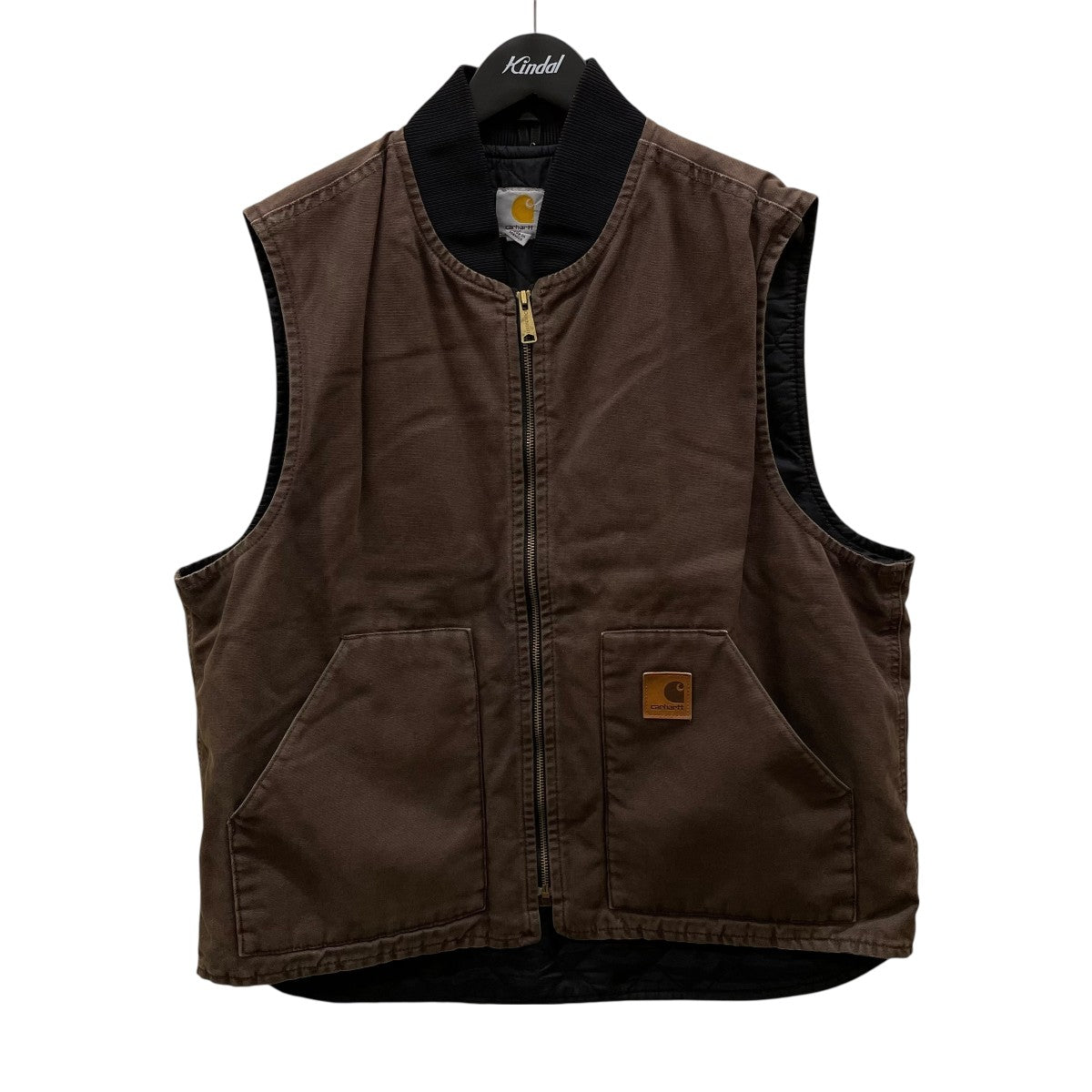 【希少】Carhartt メキシコ製 ダックベスト ダークブラウン　古着　DKB 希少】Carhartt メキシコ製 ダックベスト ダークブラウン 古着