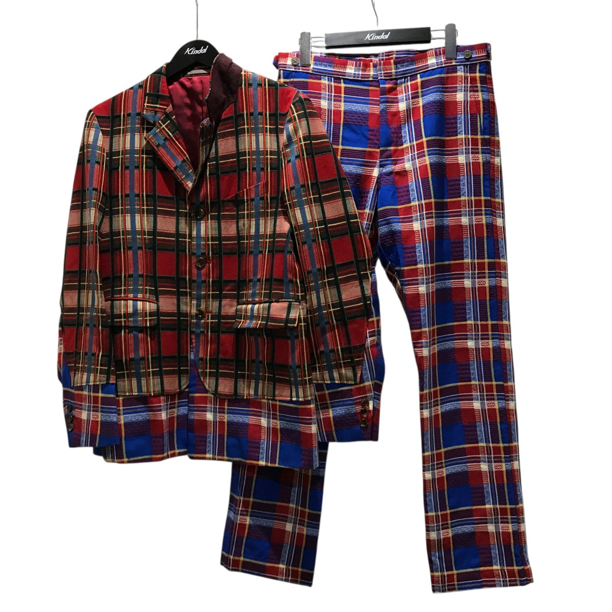 COMME des GARCONS HOMME PLUS チェックジャケットセットアップPJ-04014M 古着・中古-1枚目のアイテム画像