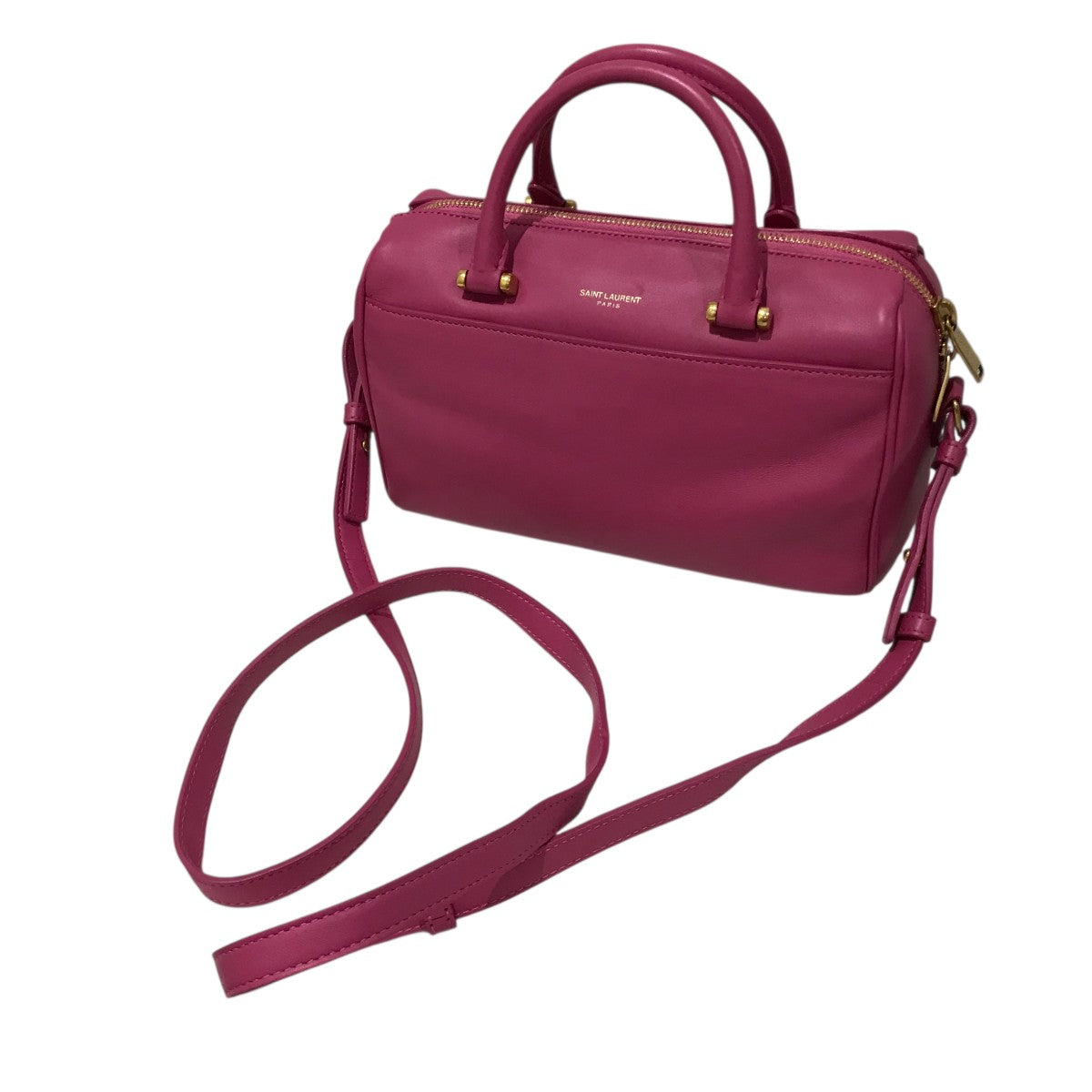 mimi出品⭐︎サンローラン　ベイビーダッフル　ハンドバッグ　2way SAINT LAURENT サンローラン ベイビーダッフル 2way グレー