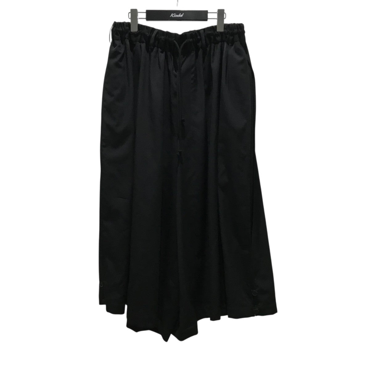 美品⭐️ヨウジヤマモトプールオム ウールギャバジン ワイドテーパードパンツ L Yohji Yamamoto pour homme(ヨウジヤマモトプールオム) ウール