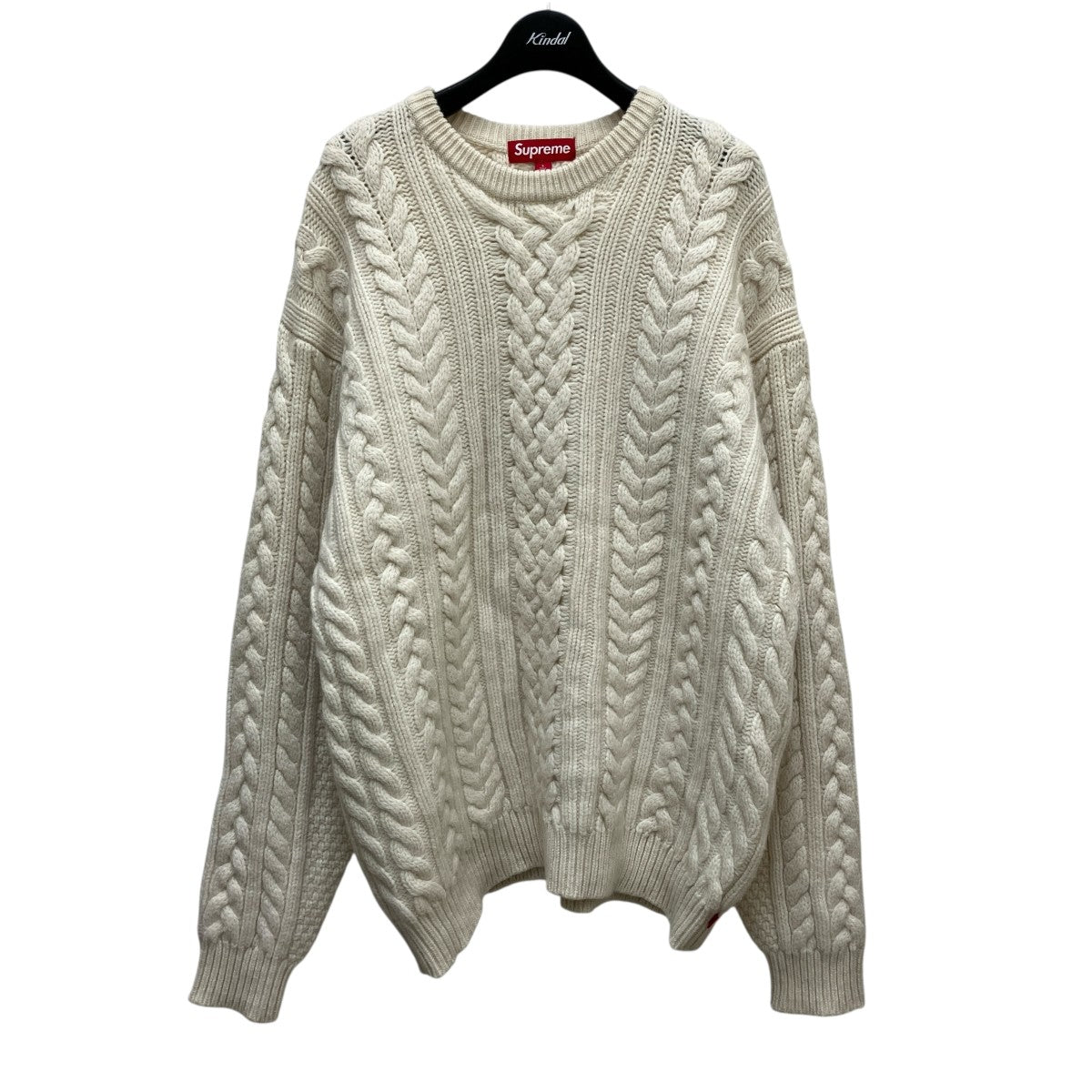バ*ス様 Supreme Appliqué Cable Knit Sweater Supreme Appliqué Cable Knit Sweater (FW23) - $198