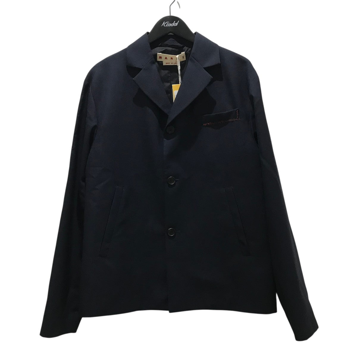 おしくらまんじゅう MARNI ネイビー ウールジャケット おしくらまんじゅう様専用 MARNI ネイビー ウールジャケット メンズ