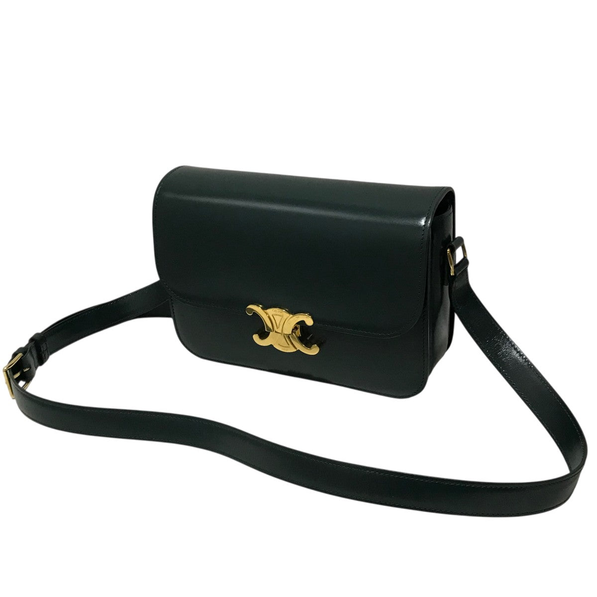 CELINE♡ トリオンフ クラシック レザー ショルダーバッグ セリーヌ トリオンフ クラシック レザー ショルダーバッグ