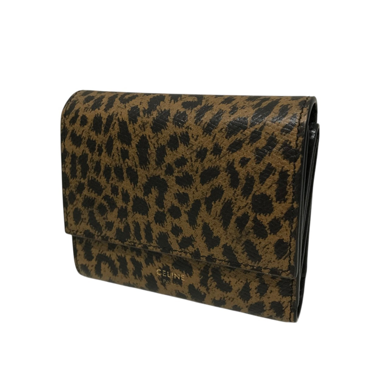 CELINE(セリーヌ) レオパードスモールトリフォード財布