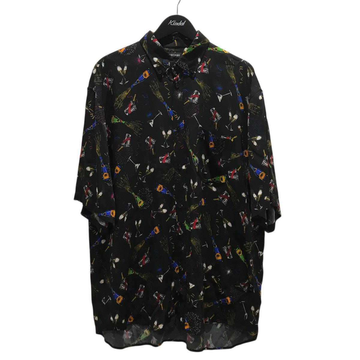 バレンシアガ　ロゴプリントシャツ BALENCIAGA - オールオーバー・パターン ロゴプリント シャツ