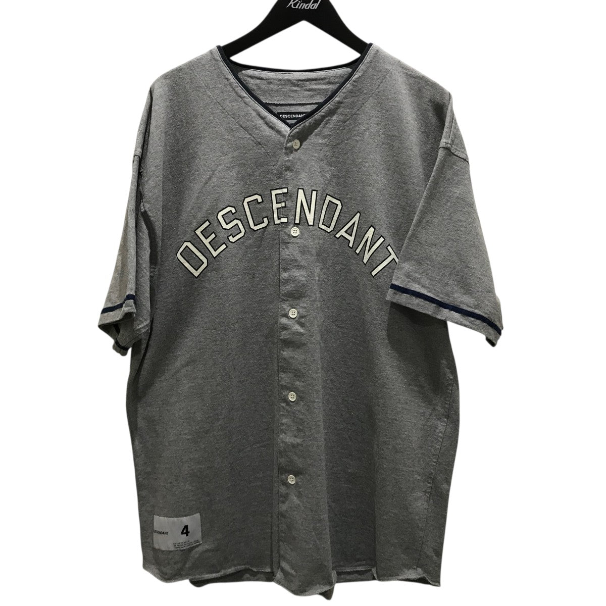 DESCENDANT ディセンダント　グレー　カーディガン　サイズ3 WTAPS DESCENDANT(ディセンダント) フットボールTシャツ ブルー サイズ