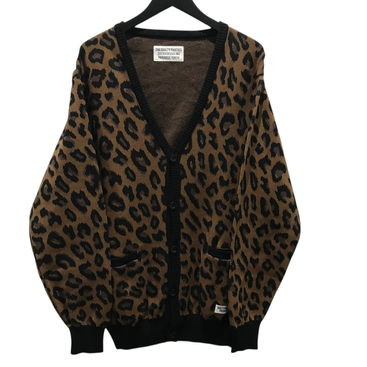 ワコマリア　レオパードモヘアカーディガン　XL WACKO MARIA ワコマリア LEOPARD HEAVY MOHAIR CARDIGAN - CONUR