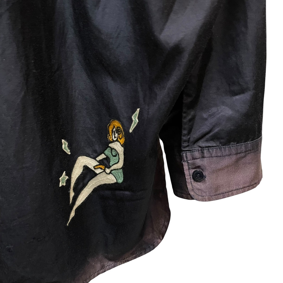 Maison MIHARA YASUHIRO 24SS【Embroidery Shirt】オープンカラーシャツC12SH116 古着・中古-7枚目のアイテム画像