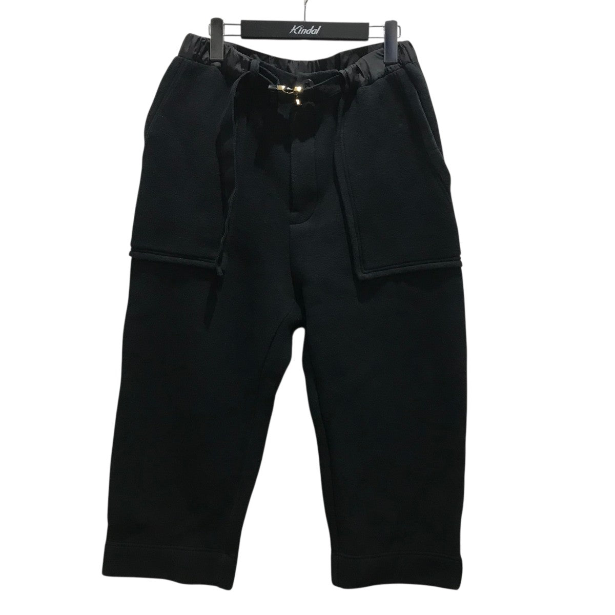 sacai ブラック スラックス ベルト付き sacai(サカイ) Suiting Pantsベルト付きスラックス22-06180 22