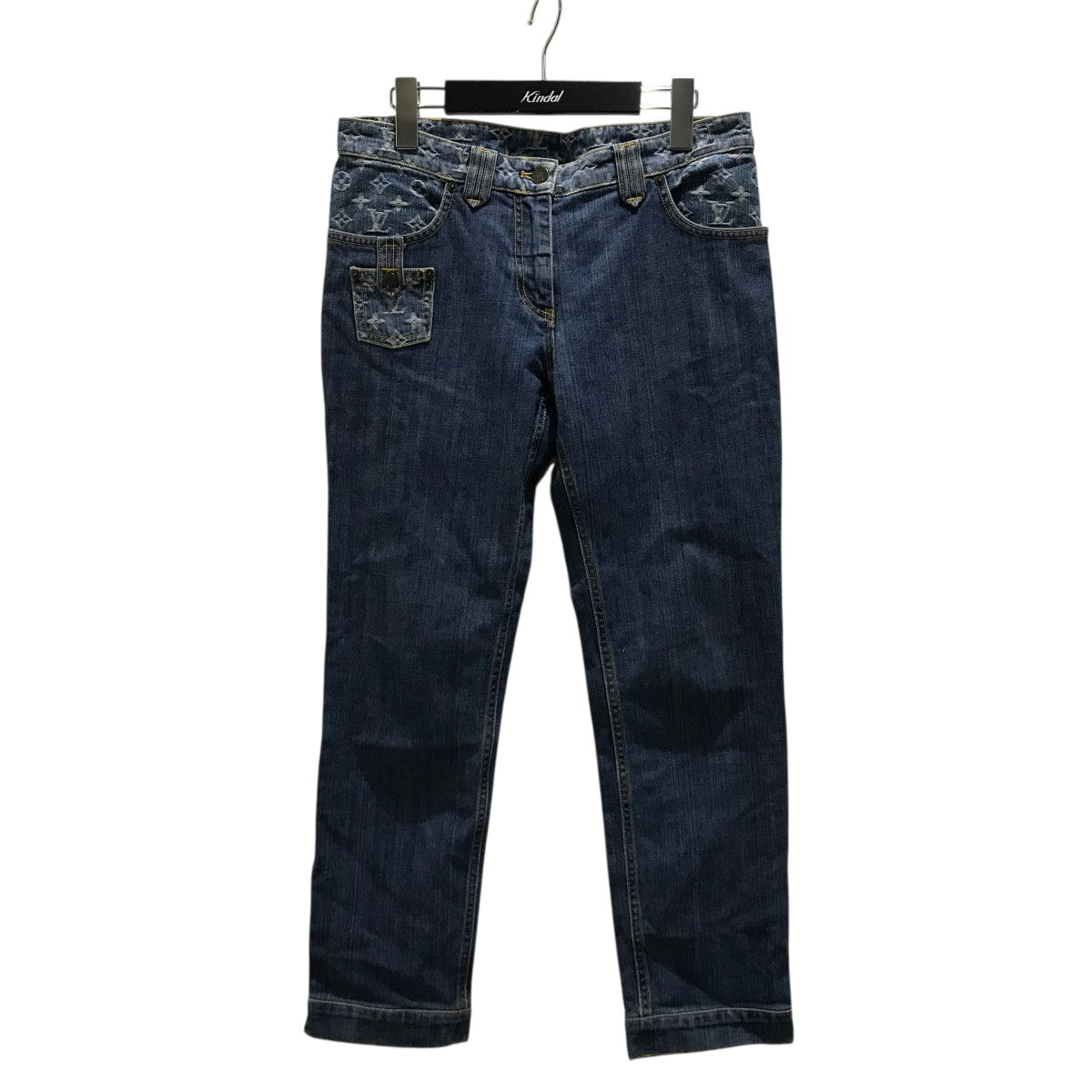 LOUIS VUITTON デニムパンツ モノグラム刺繍 LOUIS VUITTON／ルイ ヴィトン】よりモノグラム刺繍デニムパンツ