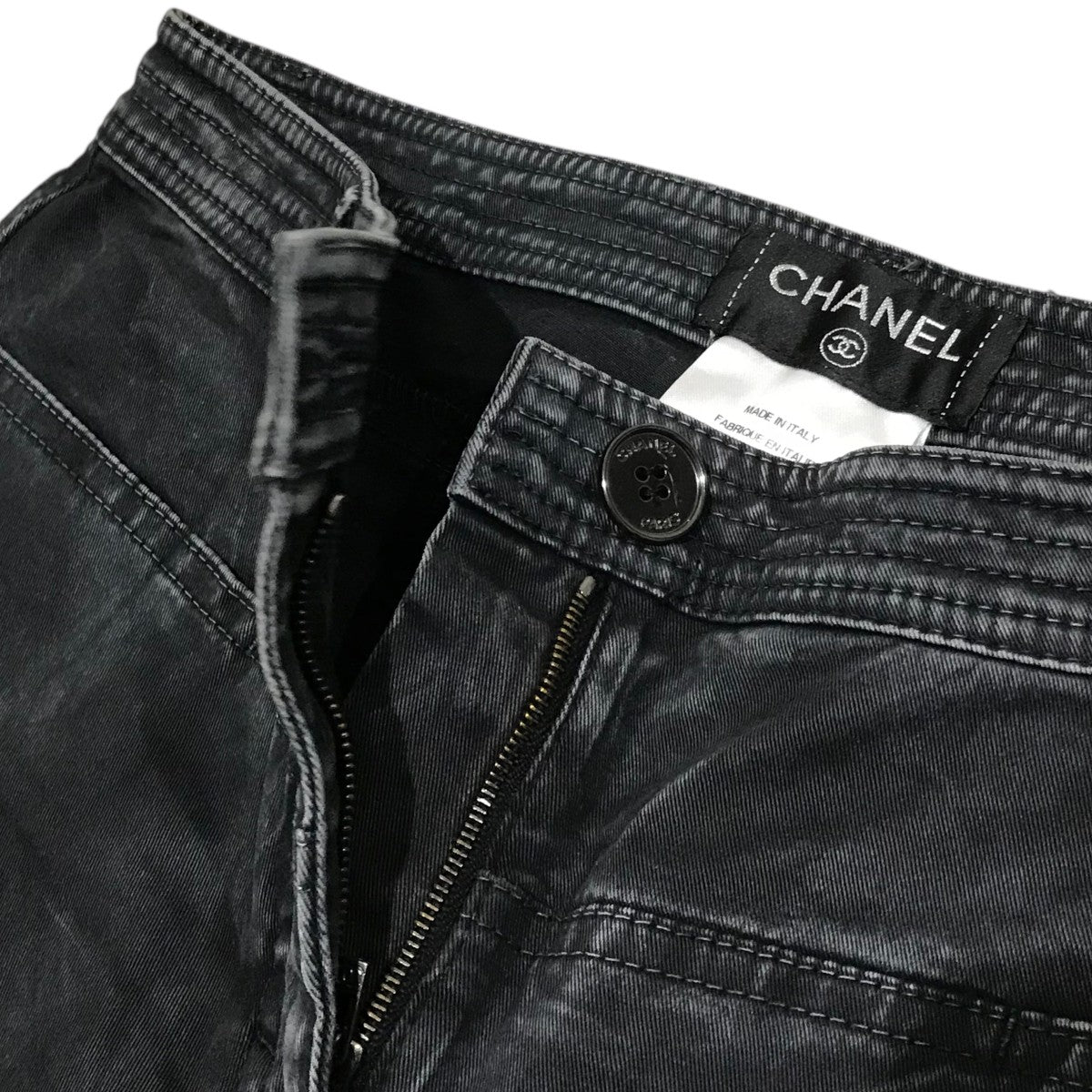 CHANEL 加工デニムパンツP42275V31002 古着・中古-5枚目のアイテム画像