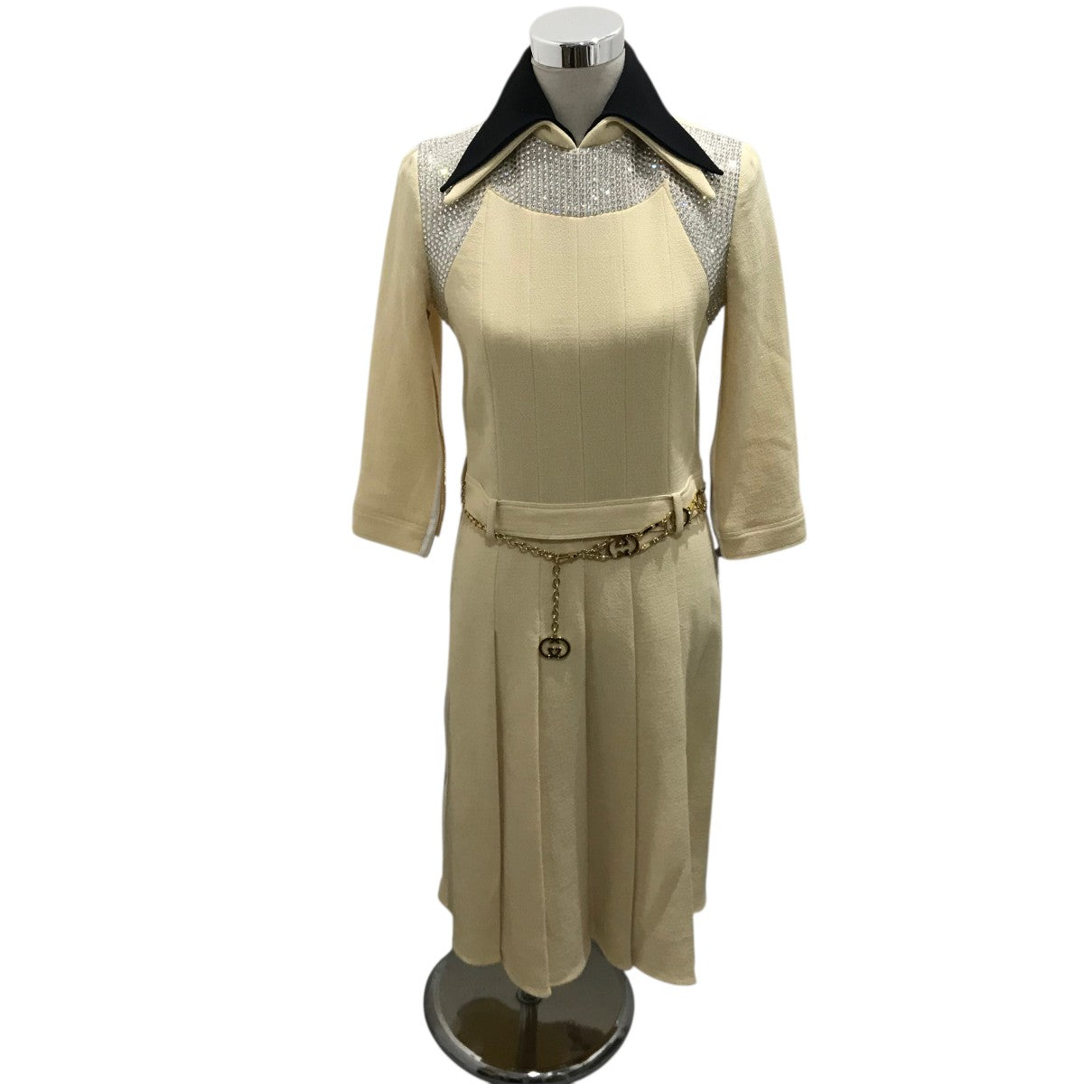 GUCCI(グッチ) ビジューワンピース669804 669804 ベージュ