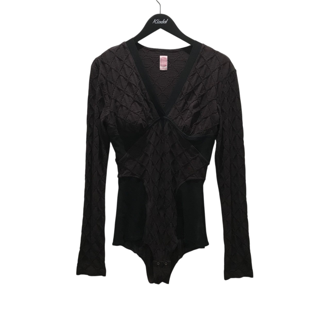 FETICO オープンバック ブラックニット 長袖 FETICO オープンバック ブラックニット 長袖 FETICO / バック