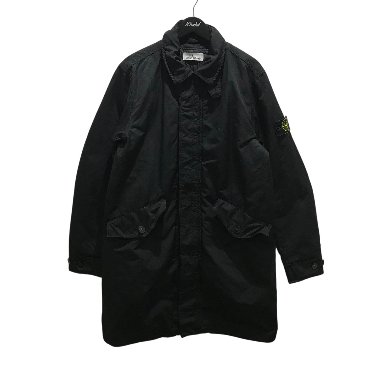 く*ぅ様 STONE  ブラック　ジャケット STONE ISLAND(ストーンアイランド) ロゴパッチジャケット