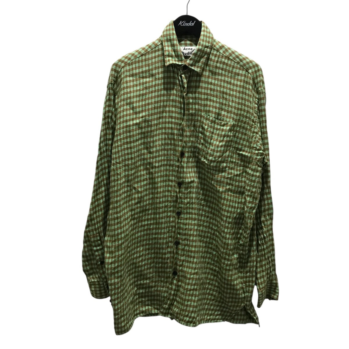 ACNE STUDIOS(アクネストゥディオズ) リネンチェックシャツFN-MN