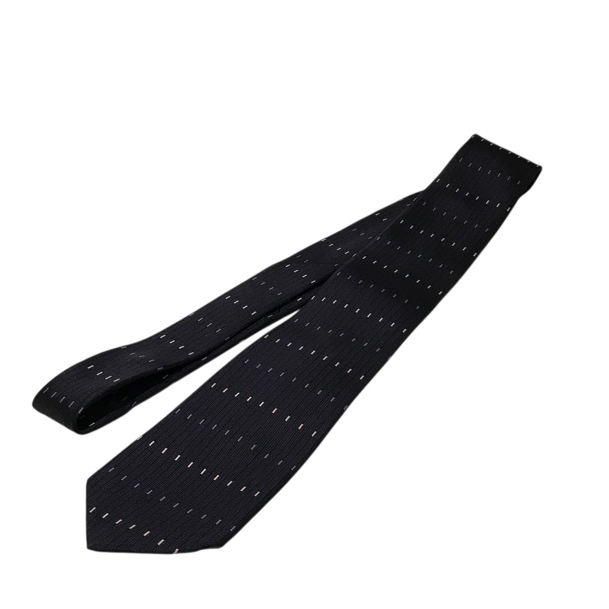 AN029 Yohji Yamamoto ブラック シルク ネクタイ yohji yamamoto COSTUME D HOMME(ヨウジヤマモトコスチュームド
