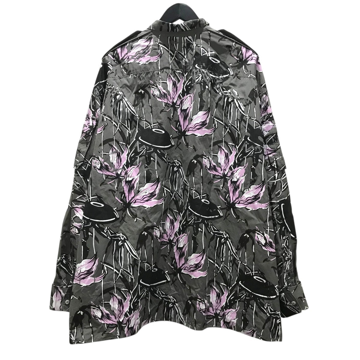 PRADA プリントデザインオーバーサイズ長袖シャツSC766 古着・中古-2枚目のアイテム画像