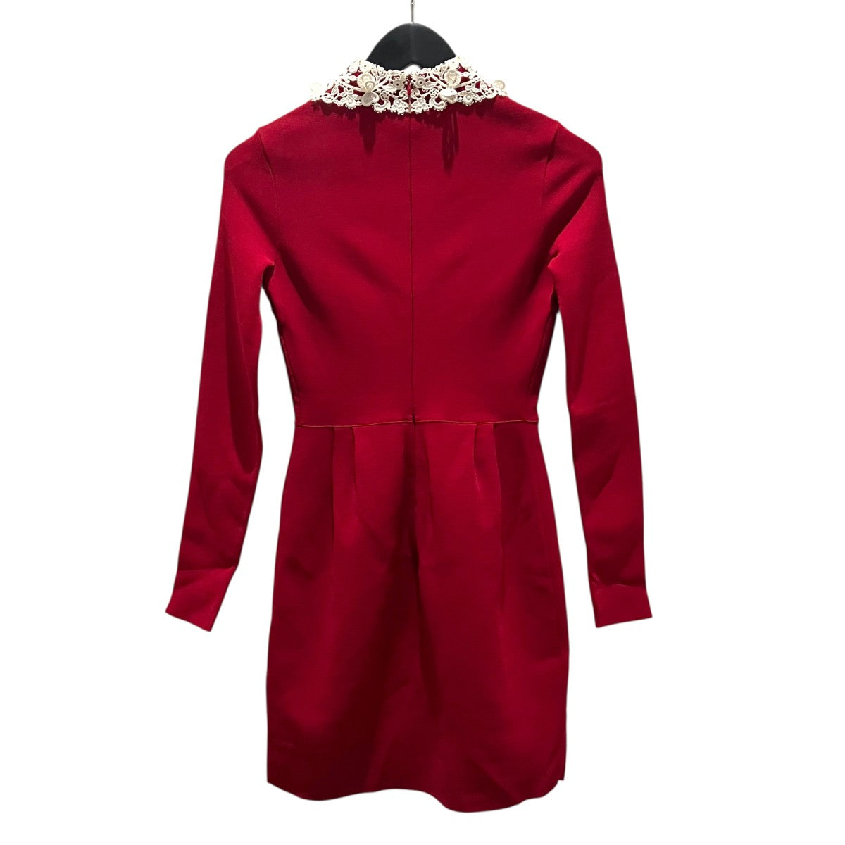 襟レースワンピース