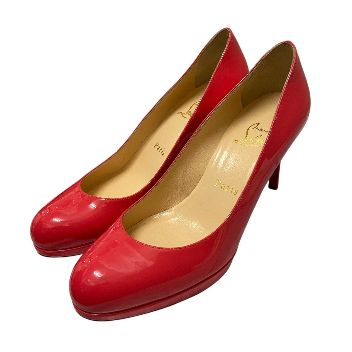 Christian Louboutin(クリスチャンルブタン) ヒールエナメルパンプス 