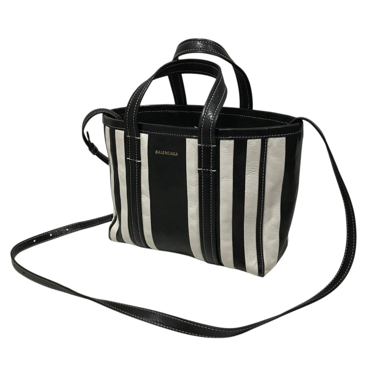 BALENCIAGA バレンシアガ　トートバッグ ストライプ BALENCIAGA(バレンシアガ) バルベスイーストウエストストライプトート