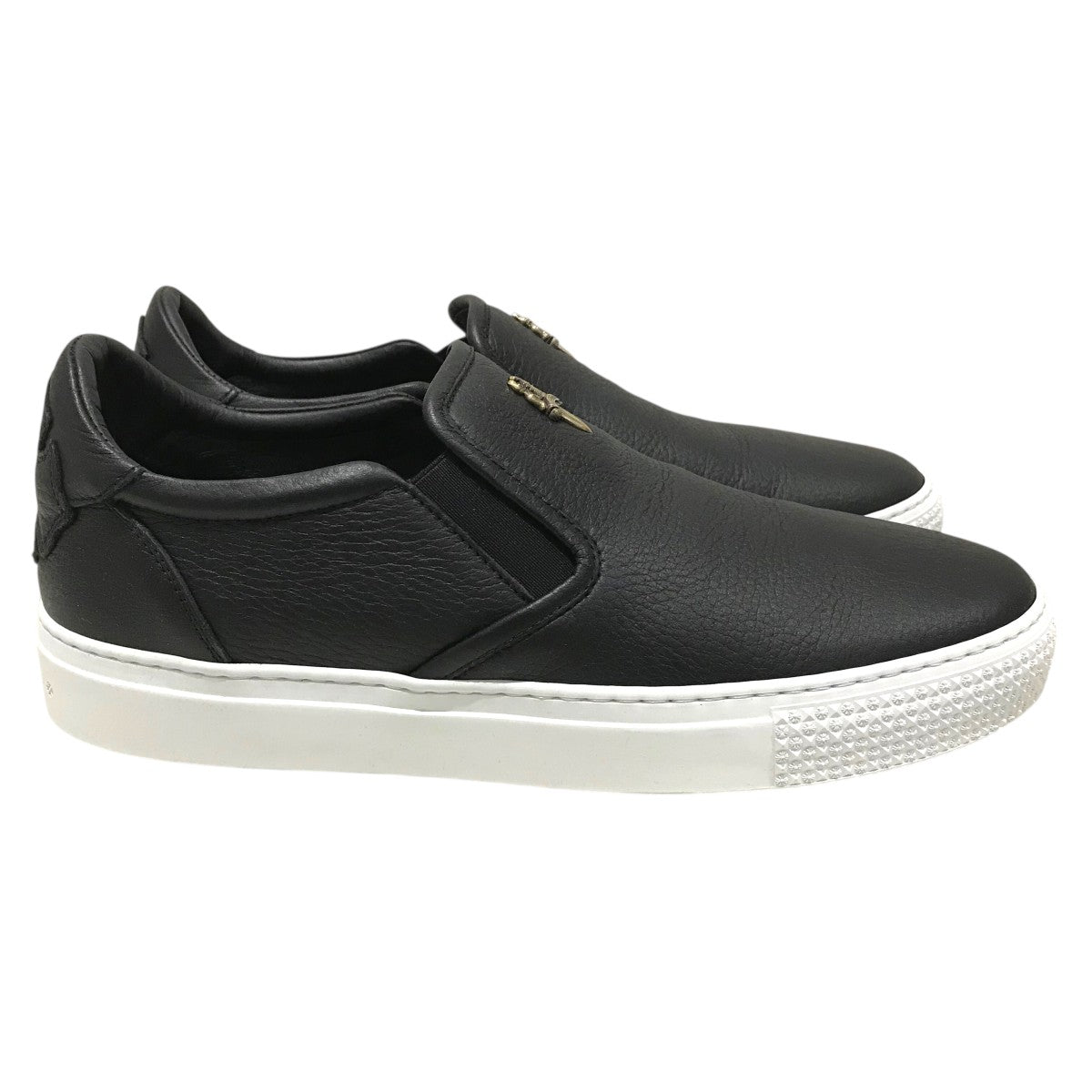 【SLIP ON BLK CALF】ダガースリッポン