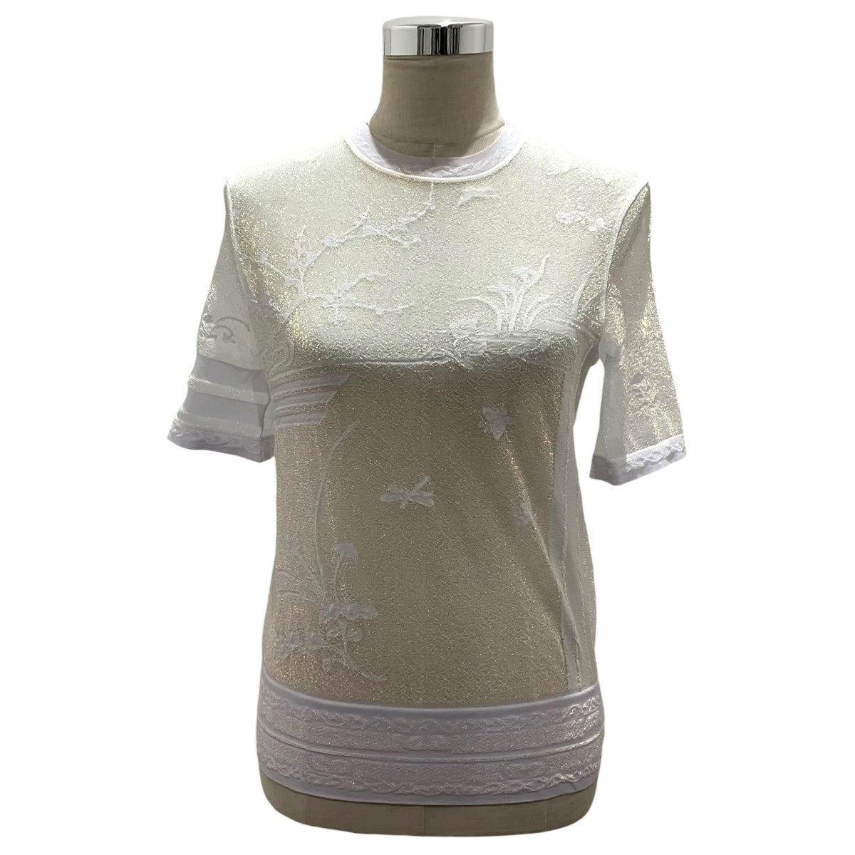 mame kurogouchi(マメクロゴウチ) 【Nature Pattern Sheer Knitted