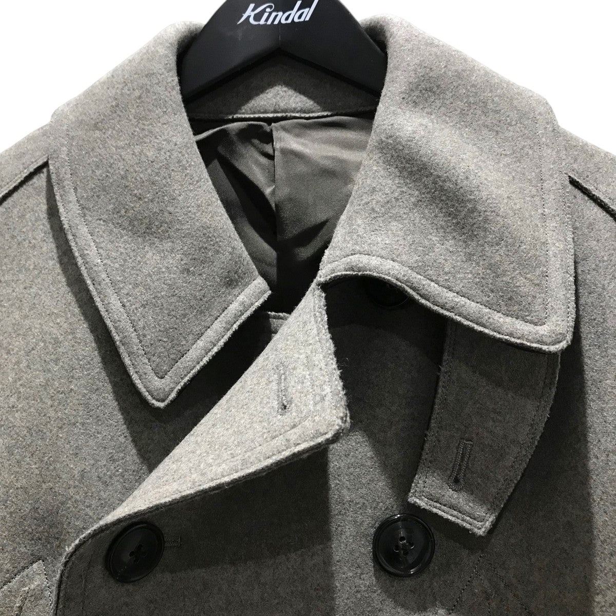【HEAVY WOOL CASHMERE MELTON P-COAT】Pコート242-06001