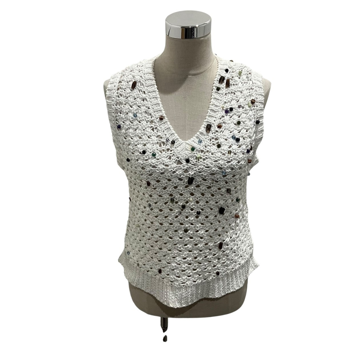 AKIRA NAKA(アキラナカ) Gerda glass beads＆oresベストES2554-WH