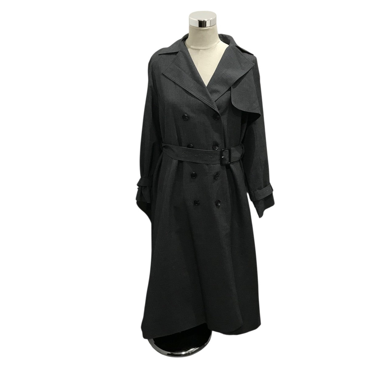 anuans(アニュアンス) ウールブレンドフレアトレンチコート