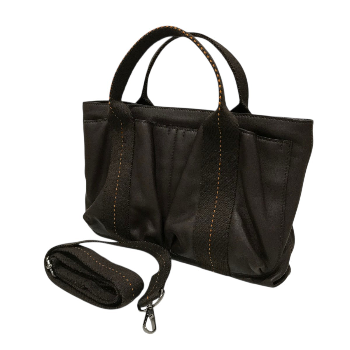 エルメス　キャラバンホリゾンタル　ブラック HERMES(エルメス) キャラバンホリゾンタルバッグ - ブラウン