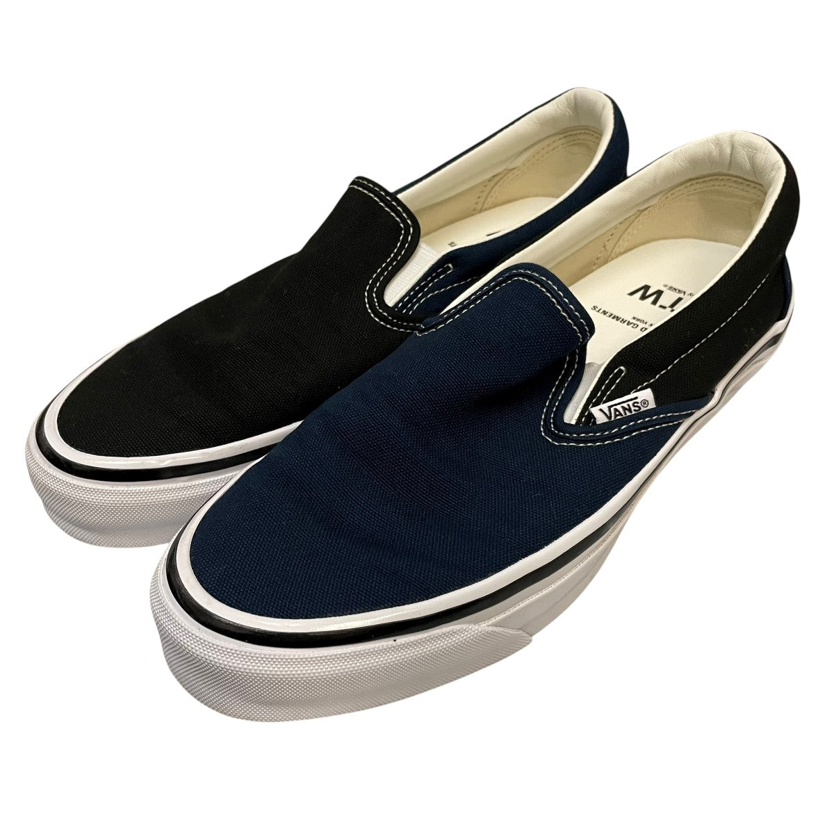 Engineered Garments×VANS スリッポン507452 507452 ブラック×ネイビー