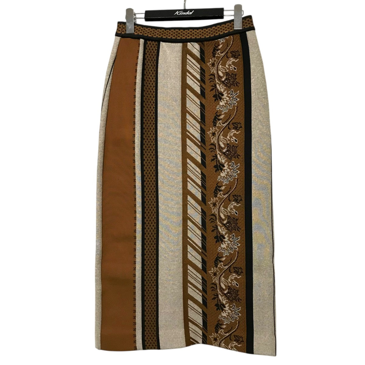 mame kurogouchi(マメクロゴウチ) 【ジャガードニットスカート】総柄