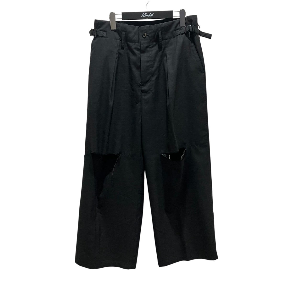 ANCELLM(アンセルム) 24SS【WOOL DAMAGE WIDE SLACKS】ウールダメージ