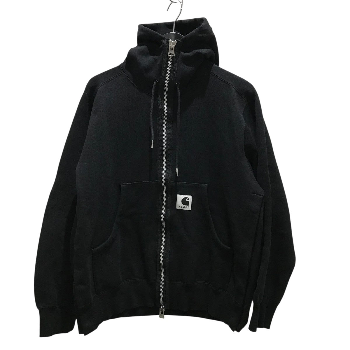 sacai×CarHartt ジップパーカー23-0556S 23-0556S ブラック サイズ 2