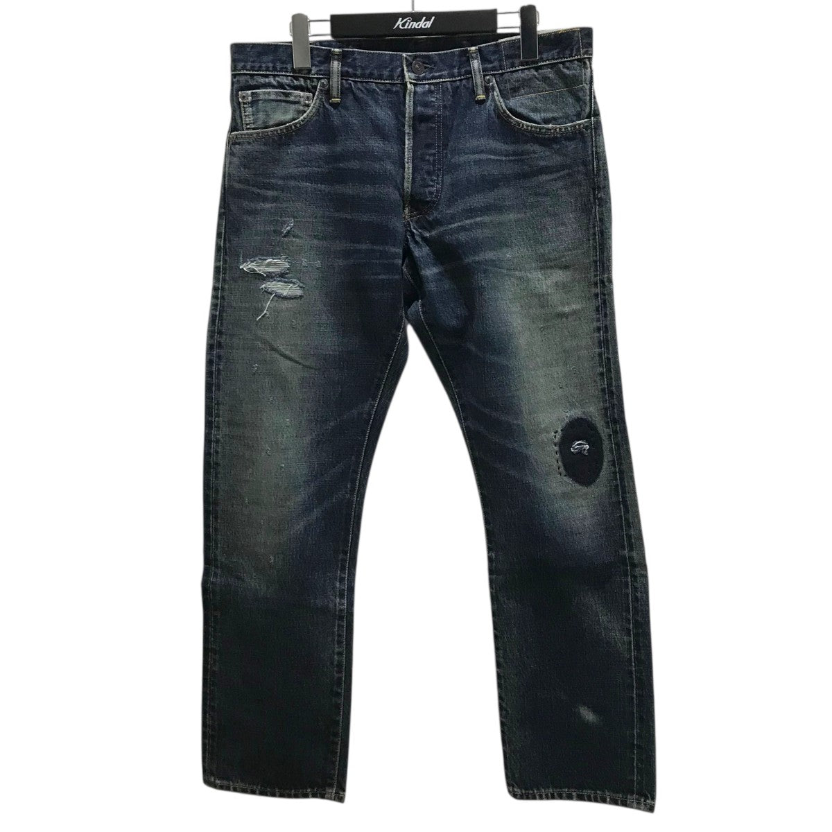 パンツ 16AW Visvim Social Sculpture 10 BLK DMG5 VISVIM(ビズビム) 【SOCIAL SCULPTURE 10 DAMAGED】デニムパンツ