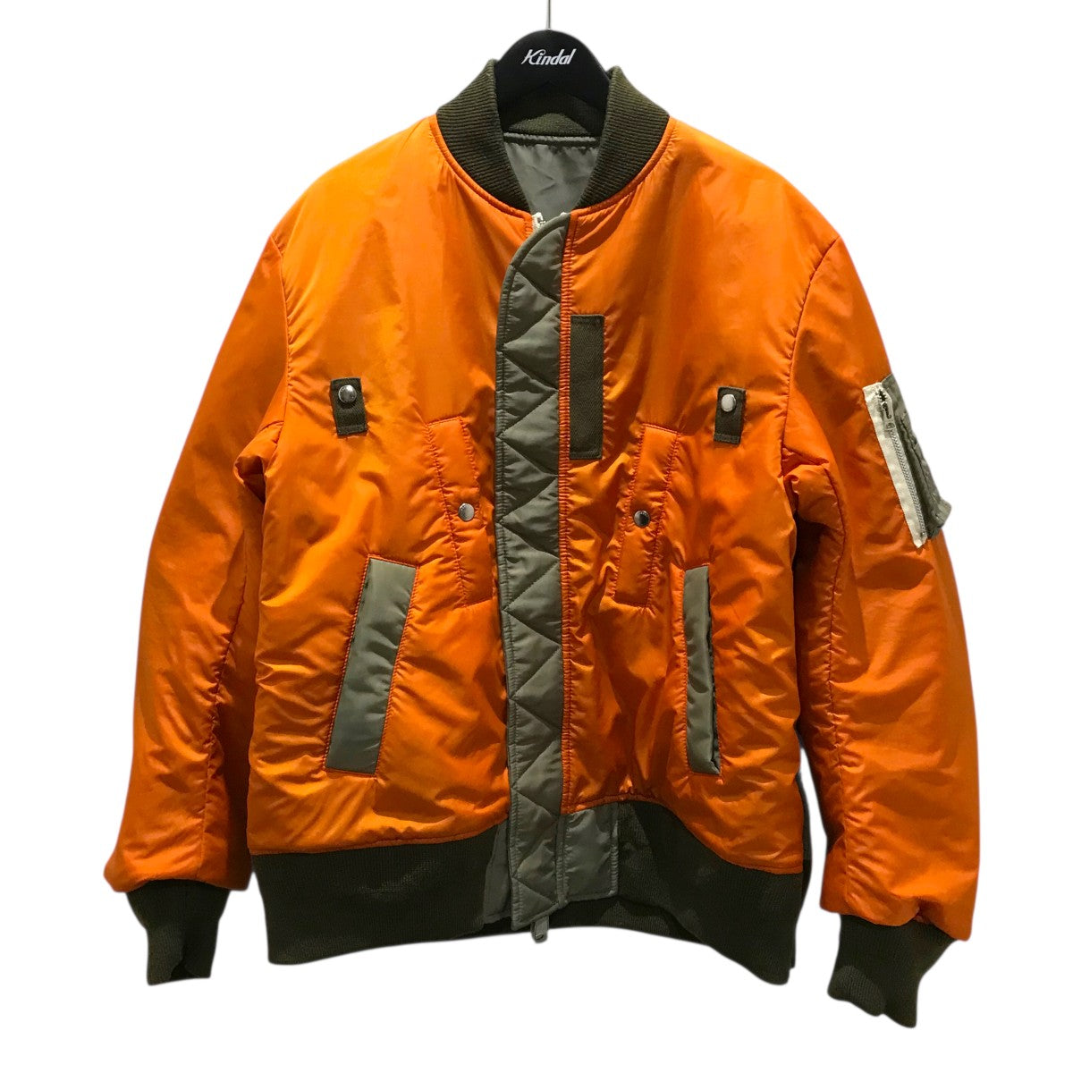 sacai(サカイ) 【SAMPLE品】リバーシブルMA-1ジャケット オリーブ 