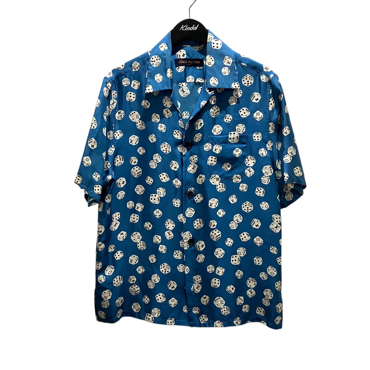 LOUIS VUITTON(ルイヴィトン) シルク100％ ダイス オープンカラー半袖