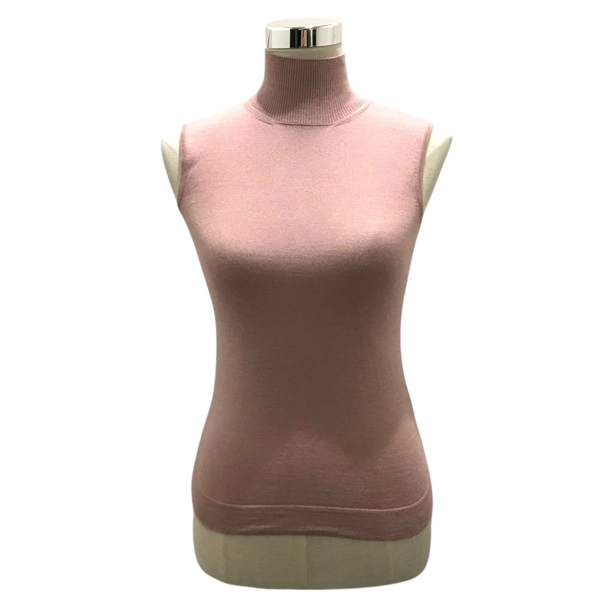 HERMES(エルメス) ノースリーブタートルネックニット ピンク サイズ 38