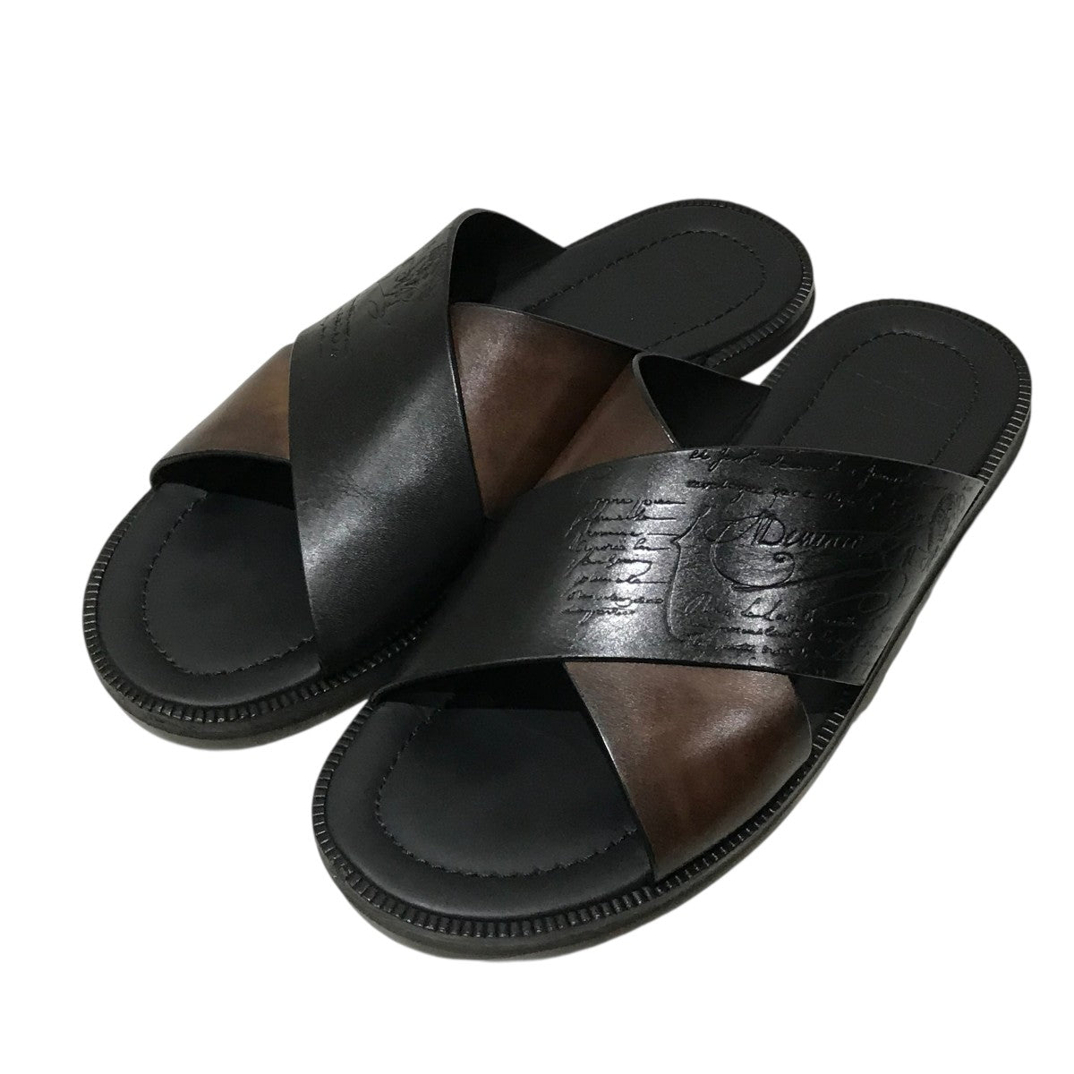 シフノス スクリットレザーサンダルレザーサンダル